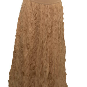 FALDA MIDI DE PLIEGUES ONDULADOS