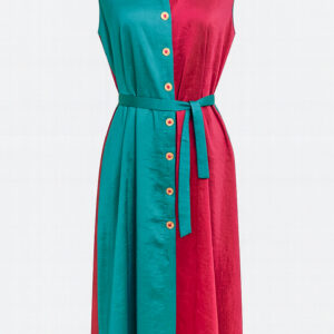 VESTIDO CAMISERO BICOLOR